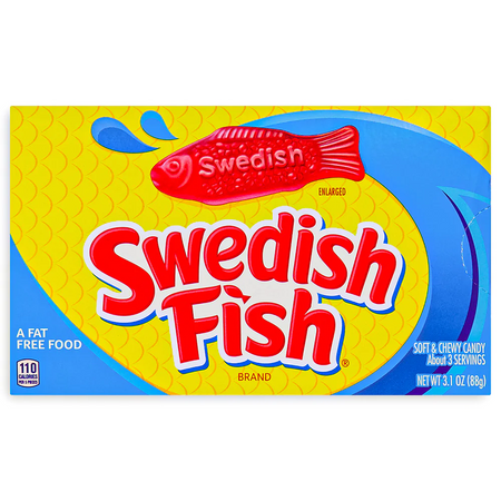 Swedish Fish Candy Theater Box - 3.1oz - top view