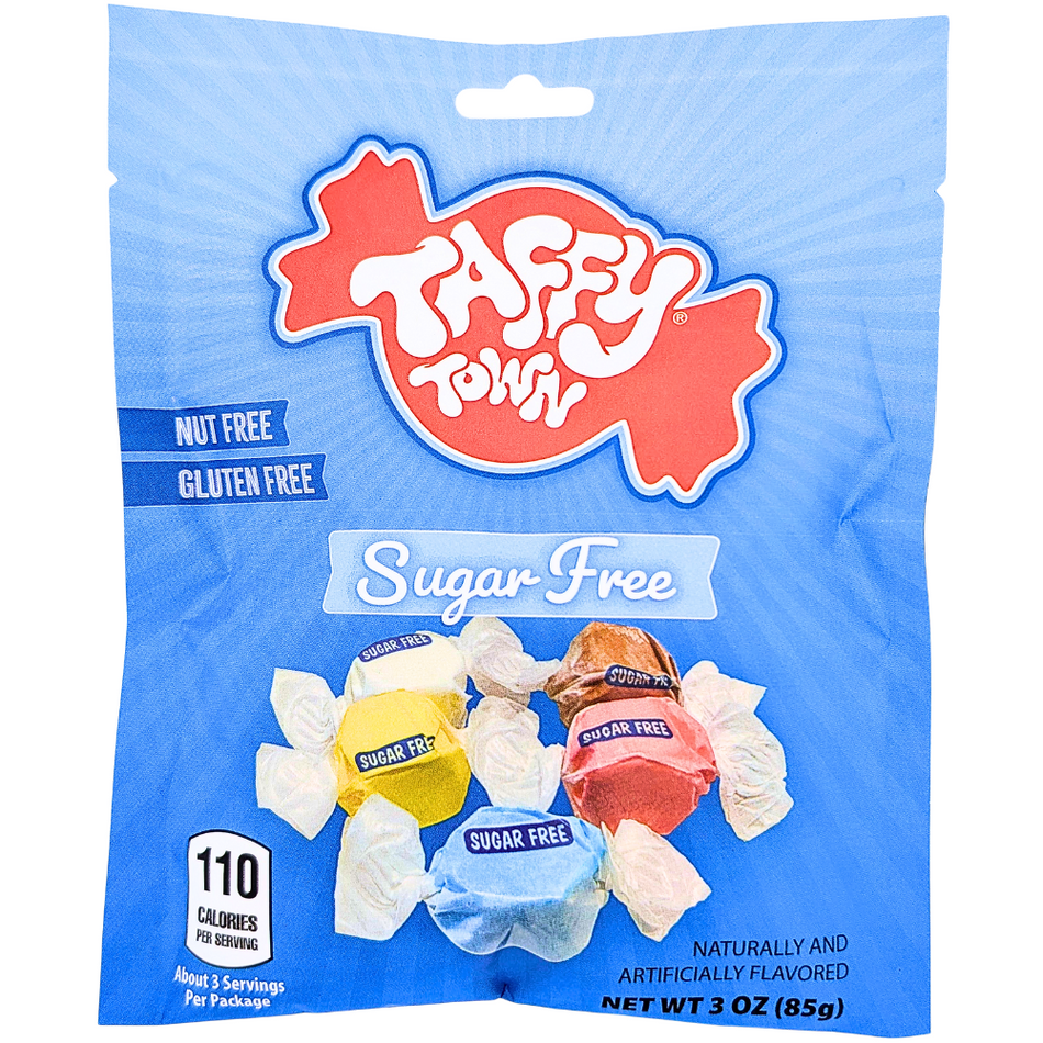 Taffy Town Assorted Lite Sugar Free Taffy - 3oz