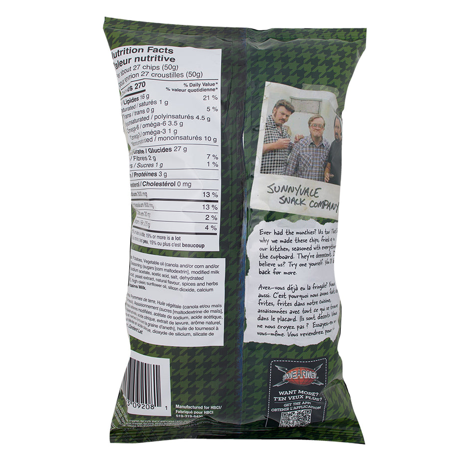 Trailer Park Boys Dill Pickle 3.5oz - 12 Pack Nutrition Facts Ingredients