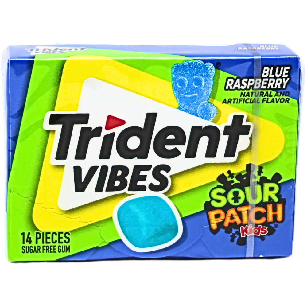 Trident Vibes Sour Patch Kids Blue Raspberry - 14pcs