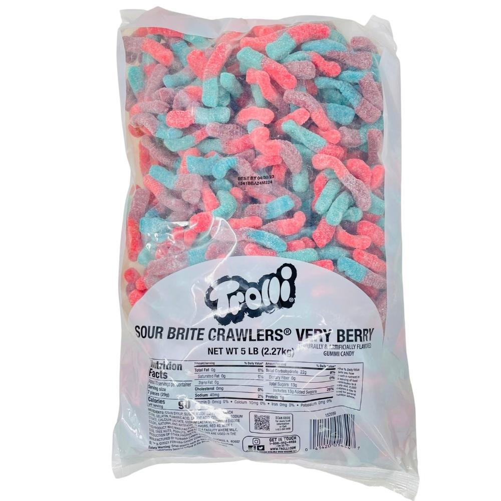 Trolli Sour Brite Crawlers Very Berry 5lbs - 1 Pag