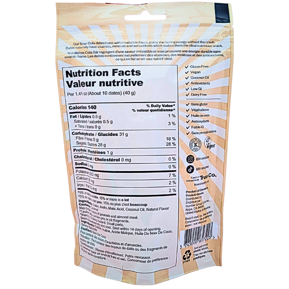 True Dates Sour Cola - 100g
