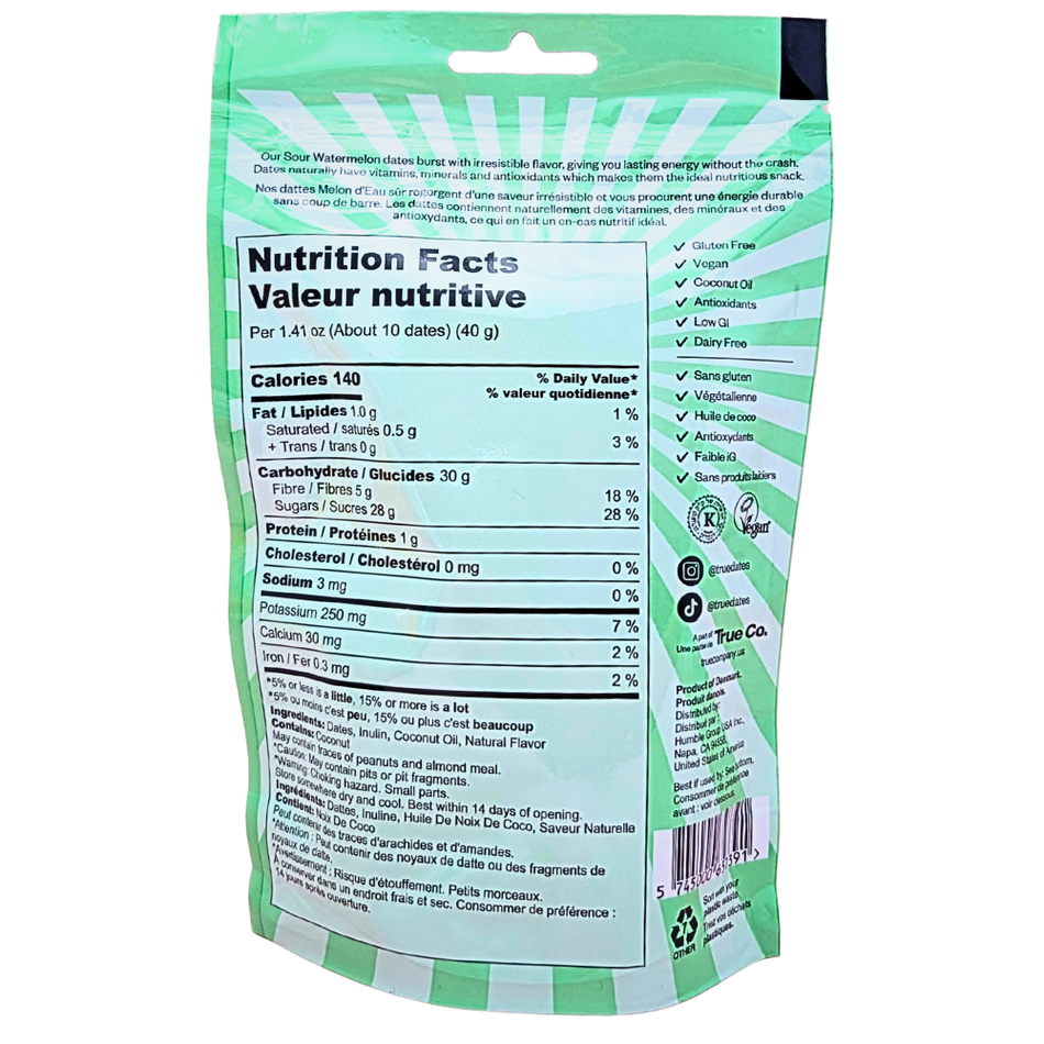 True Dates Sour Watermelon - 100g
