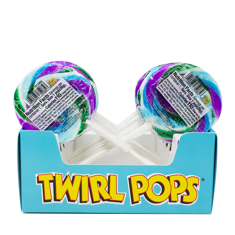 Adam & Brooks Mermaid Twirl Pops 1oz - 12 Pack  Nutrition Facts Ingredients