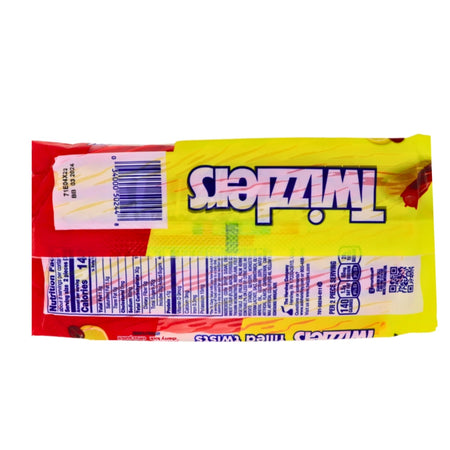 Twizzlers Sweet & Sour Filled Twists Cherry Kick and Citrus Punch 11oz -Nutrition Facts Ingredients