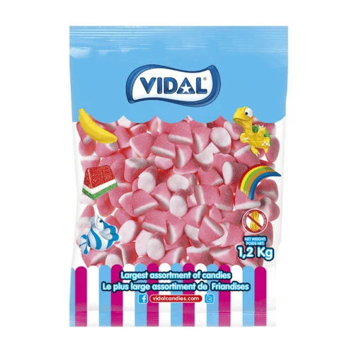 Vidal Strawberry Drops 1.2kg - 1 Pack