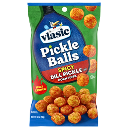 Vlasic Spicy Dill Pickle Balls Corn Puffs - 2oz