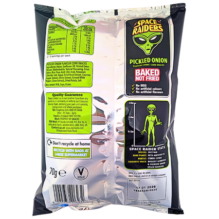 Space Raiders Pickled Onion (UK) - 70g