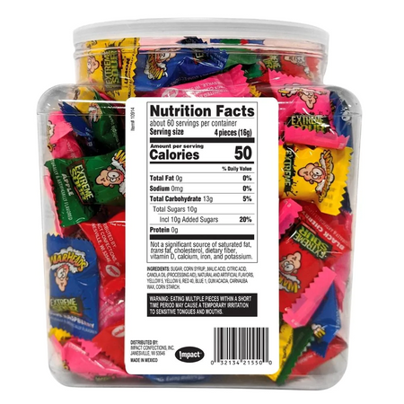 Warheads Candy - Extreme Sour Hard Candy - 240 Count Tub - image 2