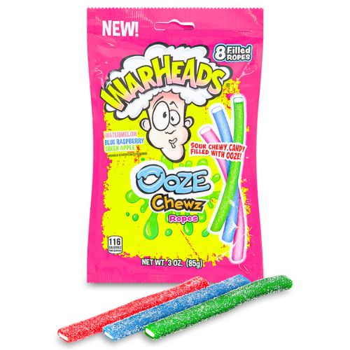 WarHeads Candy - Ooze Chewz Ropes Sour Candy