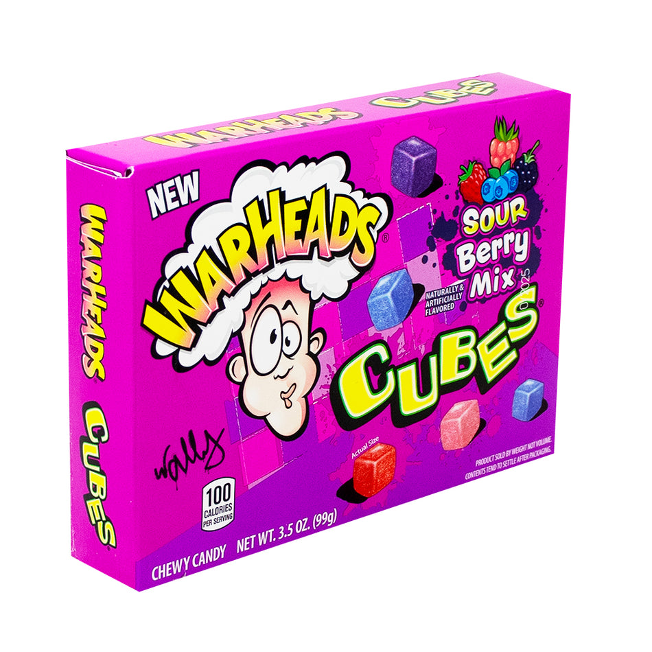 Warheads Theater Box Berry Cubes 99g - 12 Pack