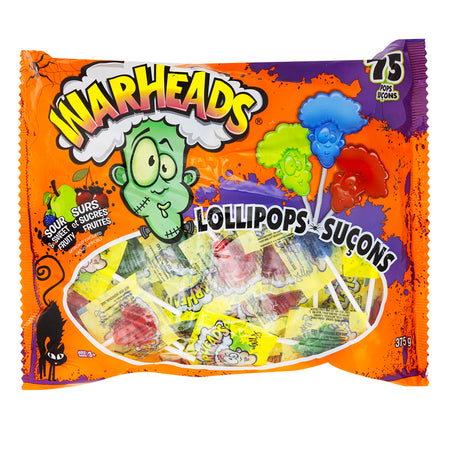 Warheads Sour Lollipops 75ct 