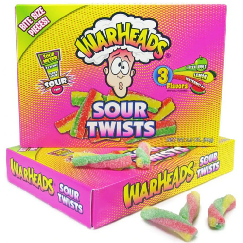 WarHeads Sour Twists Theater Box - 12 Pack