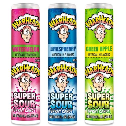 Warheads Candy - Super Sour Spray - 12 Pack