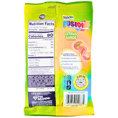 Welch's Fusions Citrus Surge - 4oz
