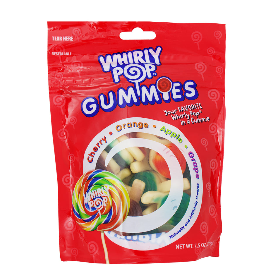 Adams & Brooks Whirly Pop Gummies 7.5oz - 12 Pack