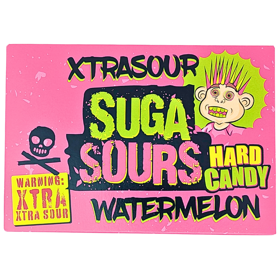 Xtrasour Suga Sours Watermelon Hard Candy Theatre Box - 100g
