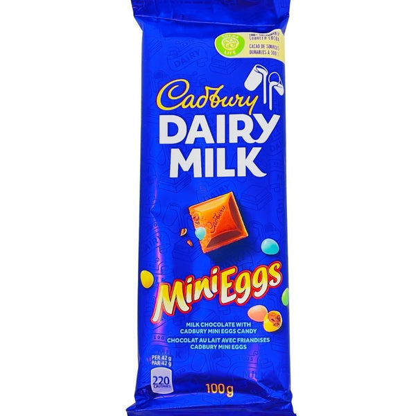 Dairy Milk Chocolate Bars - Mini Eggs 100g - 21 Pack
