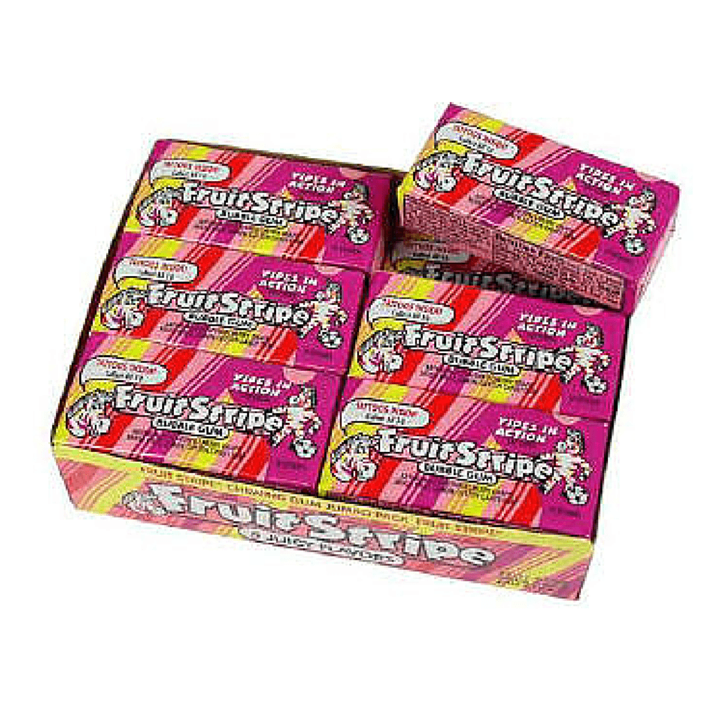 Fruit Stripe Bubble Gum-Retro Candy Canada