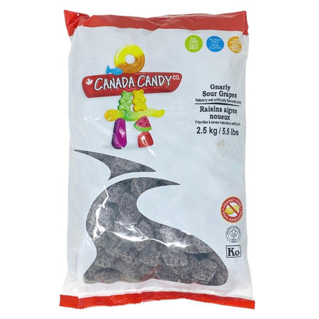 Canada Candy Co Gnarly Sour Grapes 2.5kg Candy District