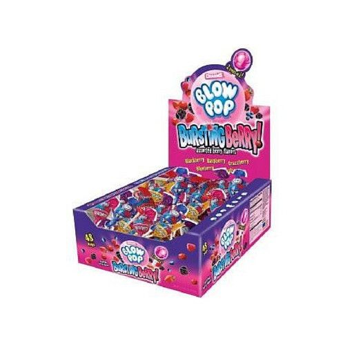 Charms Bursting Berry Blow Pop Lollipops with Bubble Gum Center-Suckers-Retro Candy Canada