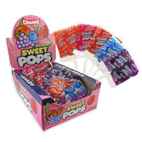 Charms Sweet Pops Lollipops-Retro Candy