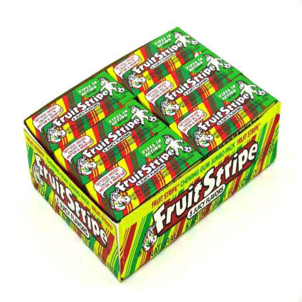 Fruit Strip Gum- 5 Juicy Flavours-Retro Candy Canada