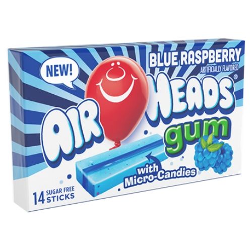 Airheads Gum Blue Raspberry Sugar-Free Chewing Gum