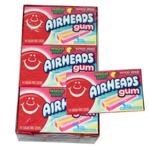 Airheads Gum-Paradise Blend Raspberry Lemonade-12 Count
