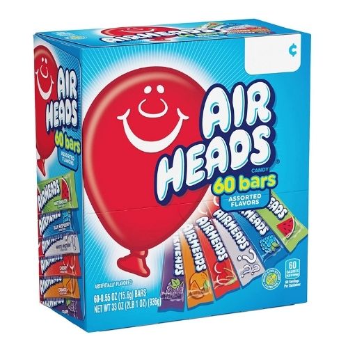Airheads Taffy Candy Bars Variety Pack - 60 Count