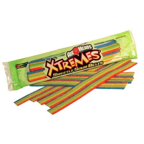 Airheads Xtremes Rainbow Berry Sour Belts Candy - 57 g