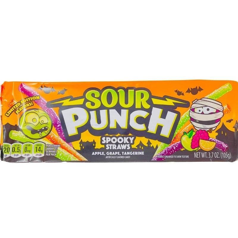 Sour Punch Straws Spooky 3.7oz - 24 Pack
