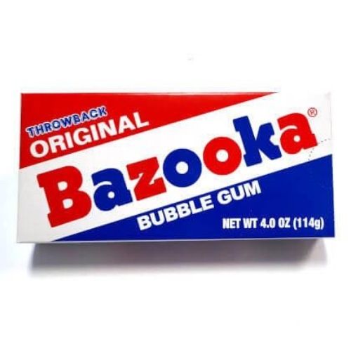 Bazooka Throwback Original Bubble Gum Theater Box - 4 oz.