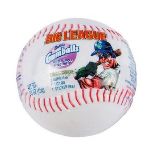 Big League Bubble Gum Baseball - 12 Count