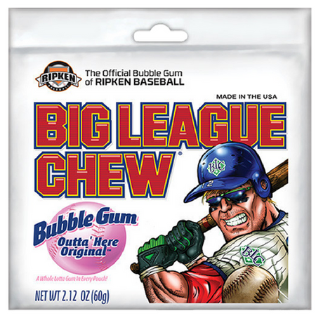 Big League Chew Original Outta Here Bubble Gum-Retro Candy
