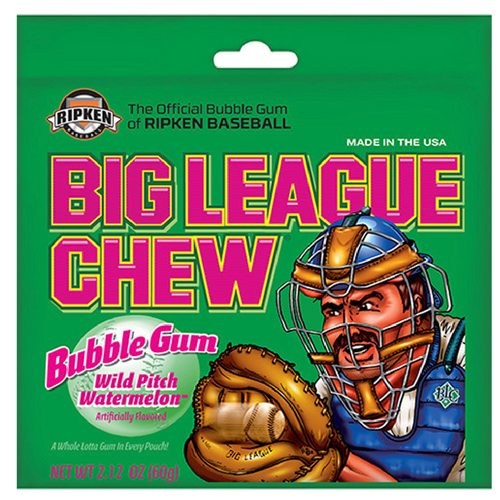 Big League Chew Wild Pitch Watermelon Bubble Gum-Retro Candy