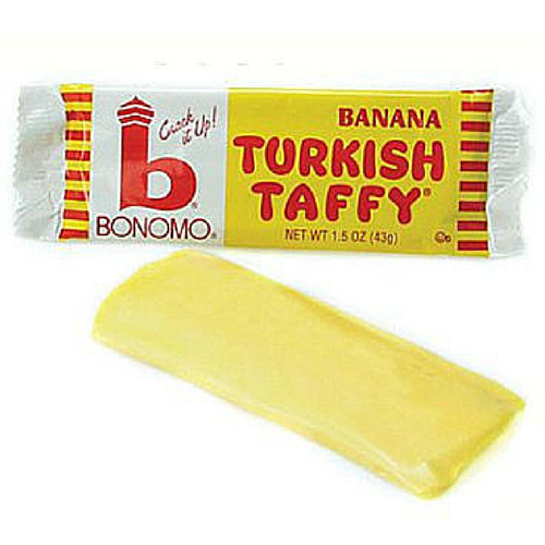 Bonomo Turkish Taffy Bar Banana-Old Fashioned Candy