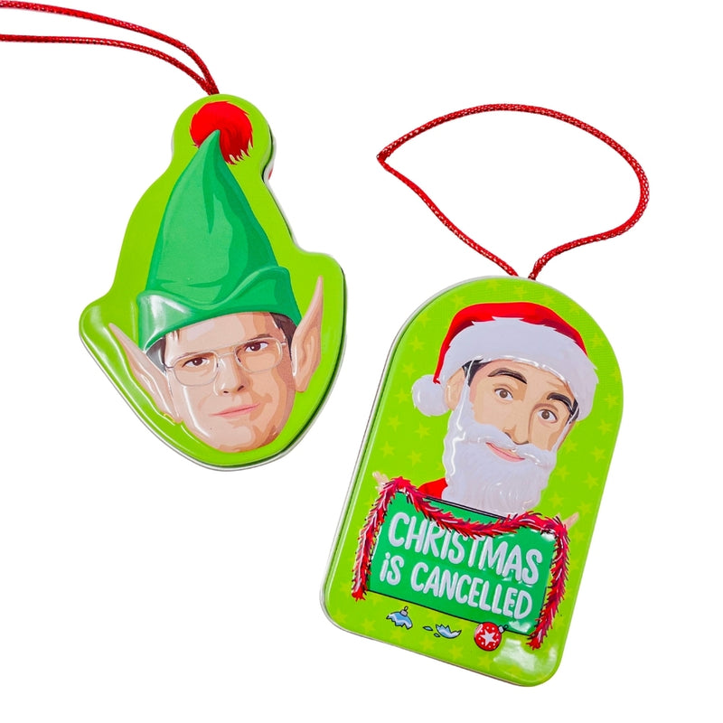 The Office Christmas is Cancelled Ornament Tin .8oz - 12 pack