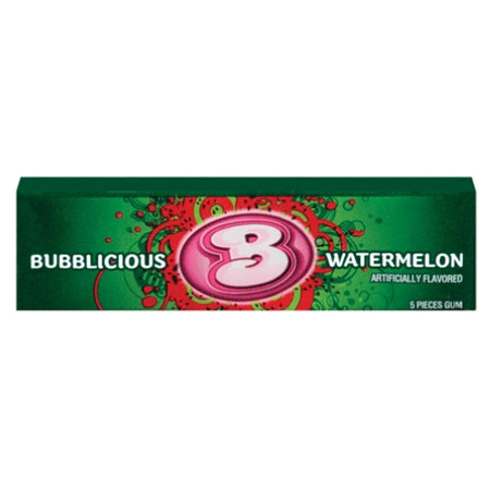 Bubblicious Watermelon Bubble Gum 5-Piece Pack