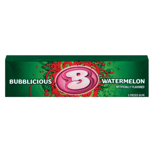 Bubblicious Watermelon Bubble Gum 5-Piece Pack