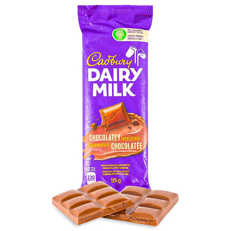 Dairy Milk Chocolate Bars - Chocolatey Indulgence 95g  - Canadian Chocolate Bars - Cadbury Canada