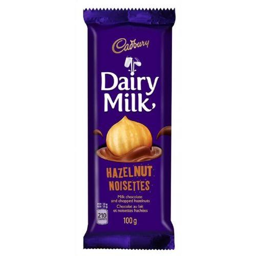Dairy Milk Chocolate Bars - Hazelnut 100g - 24 Pack - Canadian Chocolate Bars - Cadbury Canada