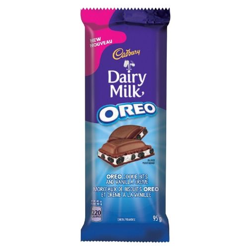 Dairy Milk Chocolate Bars - Oreo 95g - 12 Pack - Canadian Chocolate Bars - Cadbury Canada