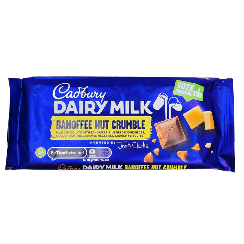 Cadbury Dairy Milk Banoffee Nut Crumble 110g Candy District