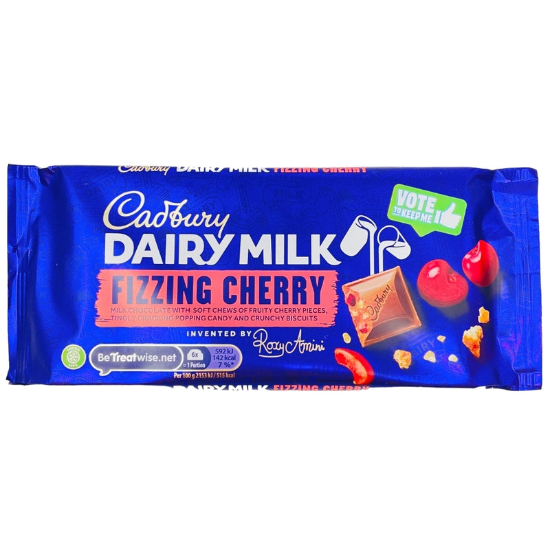 Cadbury Dairy Milk Fizzing Cherry 110g Candy District
