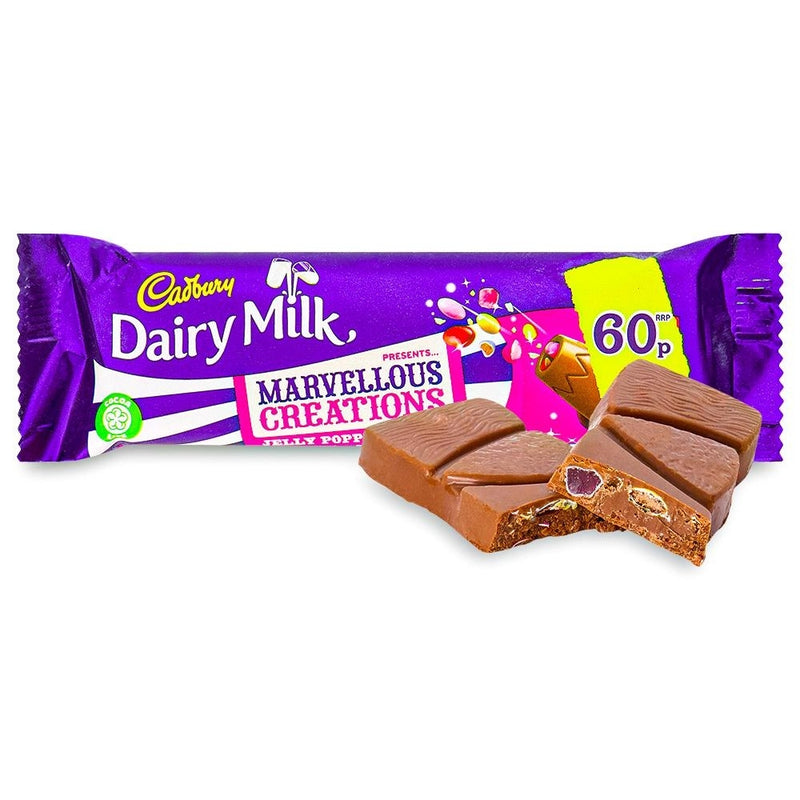Cadbury Dairy Milk Marvellous Creations Jelly Popping Candy Bar 47g Candy District