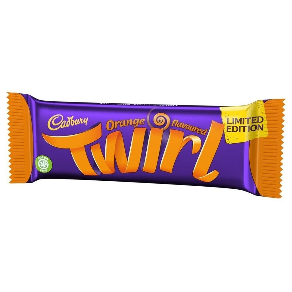 Cadbury Orange Flavoured Twirl 43g Candy District