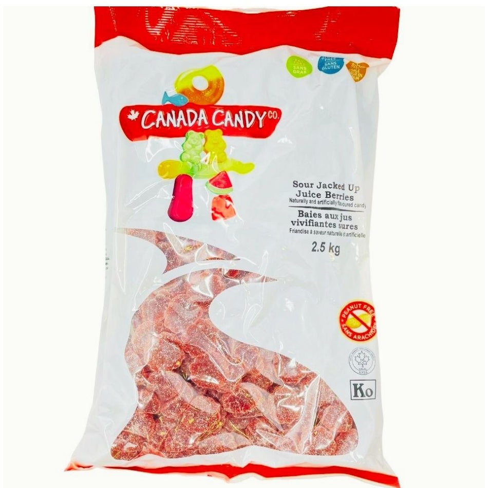 Canada Candy Company Sour Jacked Up Juice Berries 2.5kg Candy District