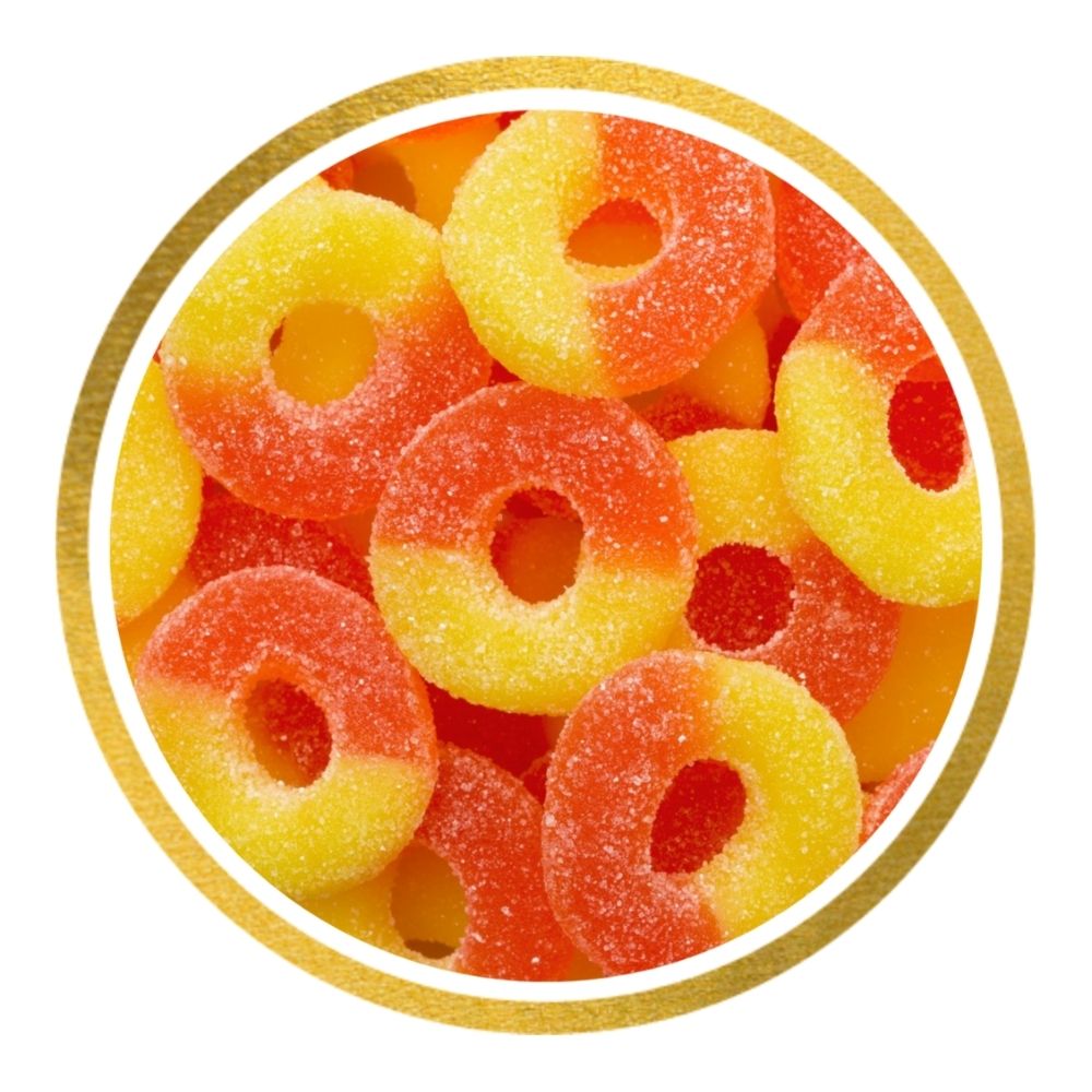 Canada Candy Company Sweet Peach Rings 2kg Candy District
