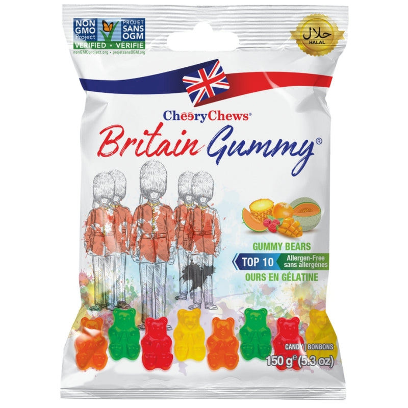 Cheery Chews Britain Gummy Bears 150g Candy District
